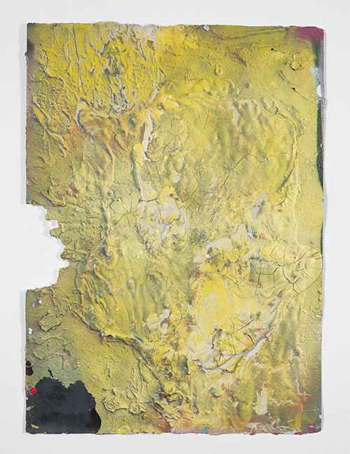Untitled, 2011, Oil, enamel, latex and acrylic on paper, 22.04 x 29.92 inches (unframed),  84" x 72" 2011